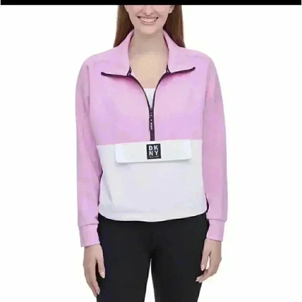 BRAND NEW DKNY SPORT WOMENS 1/2 ZIP PULLOV… - Picture 2 of 7